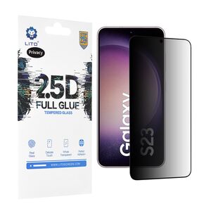 Folie sticla Samsung Galaxy S23 Plus Lito 2.5D Full Glue, privacy