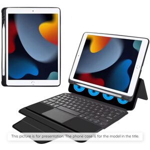 Husa cu Tastatura pentru Lenovo Tab P12 - Techsuit KeyTab Pro - Black