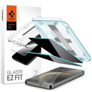 [Pachet 2x] Folie Samsung Galaxy S24 Plus Spigen Glas.tR EZ Fit, privacy
