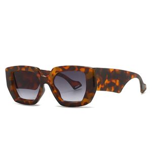 Ochelari de soare vintage pentru dama Techsuit, leopard, 86321