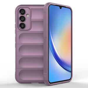 Husa pentru Samsung Galaxy A34 Liquid Silicone, Microfibre Lining, Non-Slip Airbag Design - purple