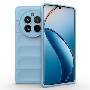 Husa pentru  Realme 12 Pro, Realme 12 Pro+ Liquid Silicone, Microfibre Lining, Non-Slip Airbag Design, albastru