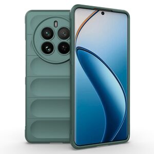 Husa pentru  Realme 12 Pro, Realme 12 Pro+ Liquid Silicone, Microfibre Lining, Non-Slip Airbag Design, verde
