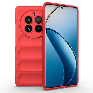 Husa pentru  Realme 12 Pro, Realme 12 Pro+ Liquid Silicone, Microfibre Lining, Non-Slip Airbag Design, rosu
