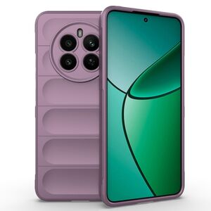 Husa pentru Husa Realme 12+ Plus Liquid Silicone, Microfibre Lining, Non-Slip Airbag Design, mov