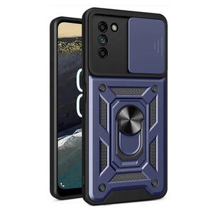 Husa pentru Nokia G11, G21 cu inel Ring Armor Kickstand Tough, protectie camera - blue