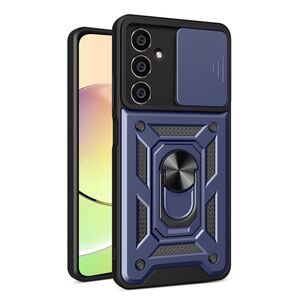 Husa pentru  Samsung Galaxy S23 FE Ring Armor Kickstand Tough Rugged Cover cu protectie camera, albastru