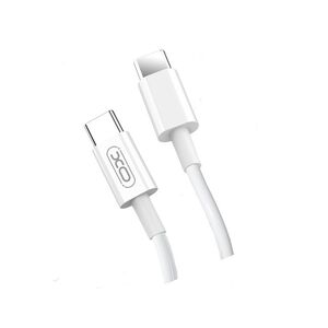 Cablu fast charge PD 40W de la USB-C la USB-C, lungime 1m, 2A, alb