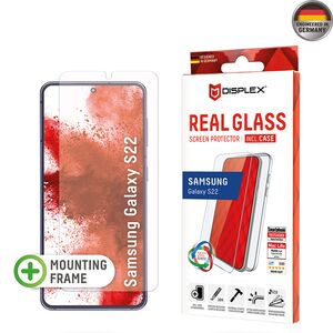 [Folie sticla + husa] premium Samsung Galaxy S22 5G Displex Real Glass cu aplicator, transparenta