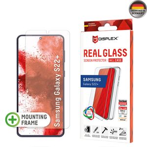[Folie sticla + husa] premium Samsung Galaxy S22 Plus 5G Displex Real Glass 10H cu aplicator, transparenta