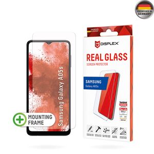 Folie sticla premium Samsung Galaxy A05s Displex Real Glass 2D cu aplicator, transparenta