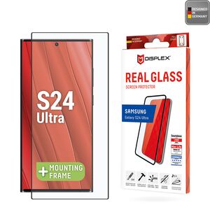Folie sticla premium Samsung Galaxy S24 Ultra Displex Real Glass Full Cover 10H cu aplicator, negru