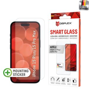 Folie premium iPhone 15 Pro Max / 15 Plus Displex Smart Glass 9H, transparenta