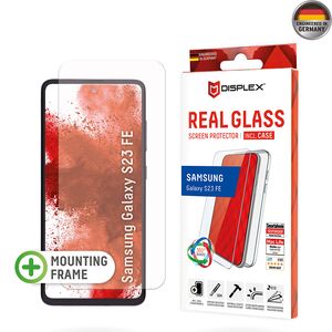 [Folie sticla + husa] premium Samsung Galaxy S23 FE Displex Real Glass 10H cu aplicator, transparenta