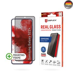 Folie sticla premium Samsung Galaxy S22 Plus 5G Displex Real Glass Privacy Full Cover 10H cu aplicator, negru