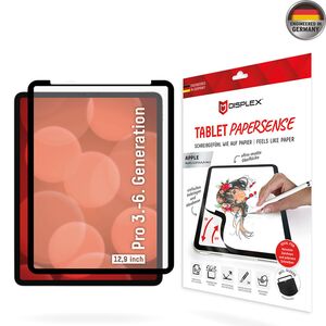 Folie mata premium iPad Pro 12.9 2022 / 2021 Displex Tablet PaperSense, negru
