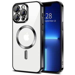 Husa pentru  iPhone 13 Pro Max cu MagSafe si protectie pentru lentile anti-shock 1.5 mm - negru
