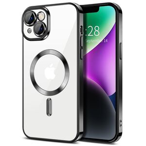 Husa pentru  iPhone 14 Plus cu MagSafe si protectie pentru lentile anti-shock 1.5 mm - negru