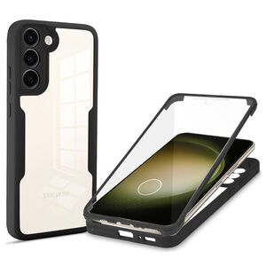 Pachet 360: Husa cu folie integrata pentru Samsung Galaxy S23 Plus Cover360 fata / spate - negru