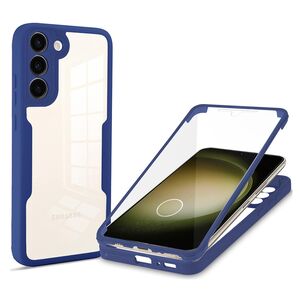 Pachet 360: Husa cu folie integrata pentru  Samsung Galaxy S23 Plus  Cover360 fata / spate - albastru