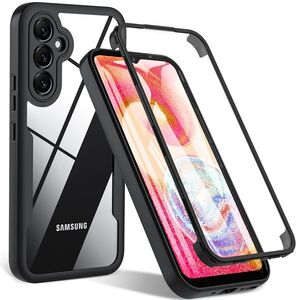 Pachet 360: Husa cu folie integrata pentru Samsung Galaxy S24 Cover360 fata / spate - negru