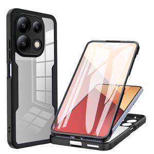 Pachet 360: Husa cu folie integrata pentru Xiaomi Redmi Note 13 4G Cover360 fata / spate - negru