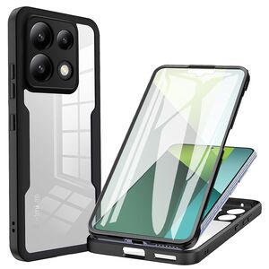 Pachet 360: Husa cu folie integrata pentru Xiaomi Redmi Note 13 Pro 5G Cover360 fata / spate - negru