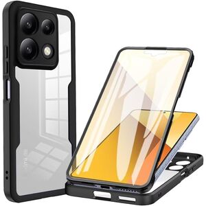 Pachet 360: Husa cu folie integrata pentru Xiaomi Poco X6 Pro Cover360 fata / spate - negru