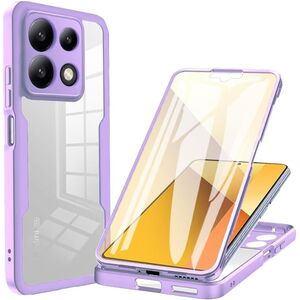 Pachet 360: Husa cu folie integrata pentru Xiaomi Poco X6 Pro Cover360 fata / spate - mov