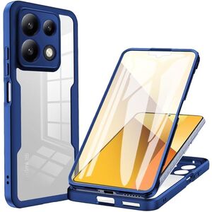 Pachet 360: Husa cu folie integrata pentru Xiaomi Poco X6 Pro Cover360 fata / spate - blue