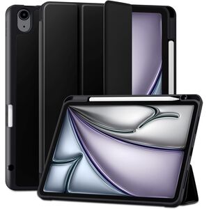 Husa pentru Apple iPad Air 11 2024 / 2025​ M2, M3 cu functie wake-up/sleep si compartiment pentru Apple Pen, tip stand, negru