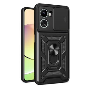 Husa pentru Huawei Nova 12 SE cu inel Ring Armor Kickstand Tough, protectie camera - negru