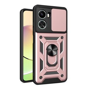 Husa pentru Huawei Nova 12 SE cu inel Ring Armor Kickstand Tough, protectie camera - rose gold