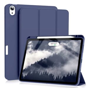 Husa pentru Apple iPad Air 11" (2024) cu functie wake-up/sleep si compartiment pentru Apple Pen, tip stand, navy blue