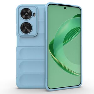 Husa pentru  Huawei nova 12 SE Liquid Silicone, Microfibre Lining, Non-Slip Airbag Design, albastru