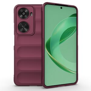 Husa pentru Huawei Nova 12 SE Liquid Silicone, Microfibre Lining, Non-Slip Airbag Design - bordeaux