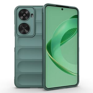 Husa pentru  Huawei nova 12 SE Liquid Silicone, Microfibre Lining, Non-Slip Airbag Design, verde