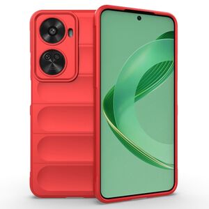 Husa pentru  Huawei nova 12 SE Liquid Silicone, Microfibre Lining, Non-Slip Airbag Design, rosu