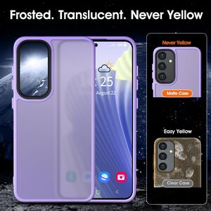 Husa pentru Samsung Galaxy A55 Lightweight Frosted Translucent, mov