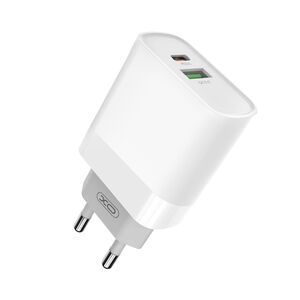 Incarcator rapid pentru Samsung Fast-Charge ProCharge cu Power Delivery si Quick Charge, 1 x USB-C, 1 x USB 20W, alb