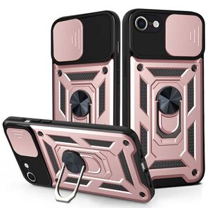 Husa pentru iPhone 6 Plus / 6s Plus cu inel Ring Armor Kickstand Tough Rugged, rose gold
