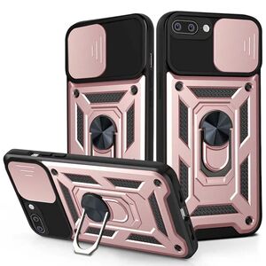 Husa pentru iPhone 7 Plus / 8 Plus cu inel Ring Armor Kickstand Tough Rugged, rose gold