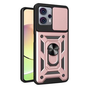 Husa pentru Motorola Moto G13, G23, G53 Ring Armor Kickstand Tough, protectie camera, rose gold