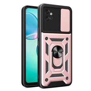Husa pentru Motorola Moto G32 Ring Armor Kickstand Tough, protectie camera, rose gold