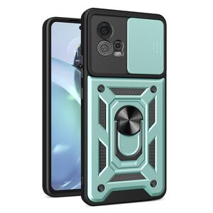 Husa pentru Motorola Moto G72 Ring Armor Kickstand Tough, protectie camera, verde