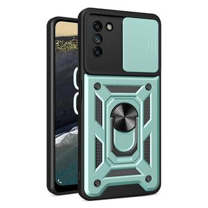 Husa pentru Nokia G21 / G11 Ring Armor Kickstand Tough, protectie camera, verde