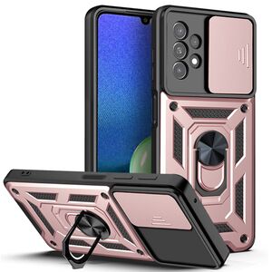 Husa pentru Samsung Galaxy A13 4G cu inel Ring Armor Kickstand Tough, protectie camera, rose gold