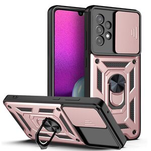 Husa pentru Samsung Galaxy A23 cu inel Ring Armor Kickstand Tough, protectie camera, rose gold