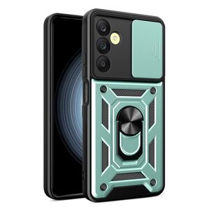 Husa pentru Samsung Galaxy A25 cu inel Ring Armor Kickstand Tough, protectie camera, verde