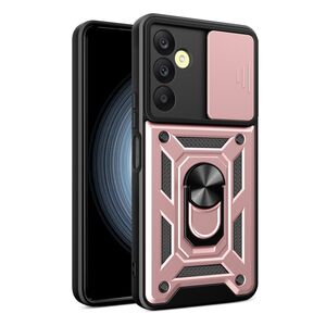 Husa pentru Samsung Galaxy A25 cu inel Ring Armor Kickstand Tough, protectie camera, rose gold